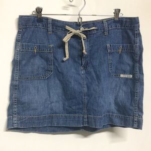 Lucky Brand Jean Mini Skirt Casual Comfy Weekend